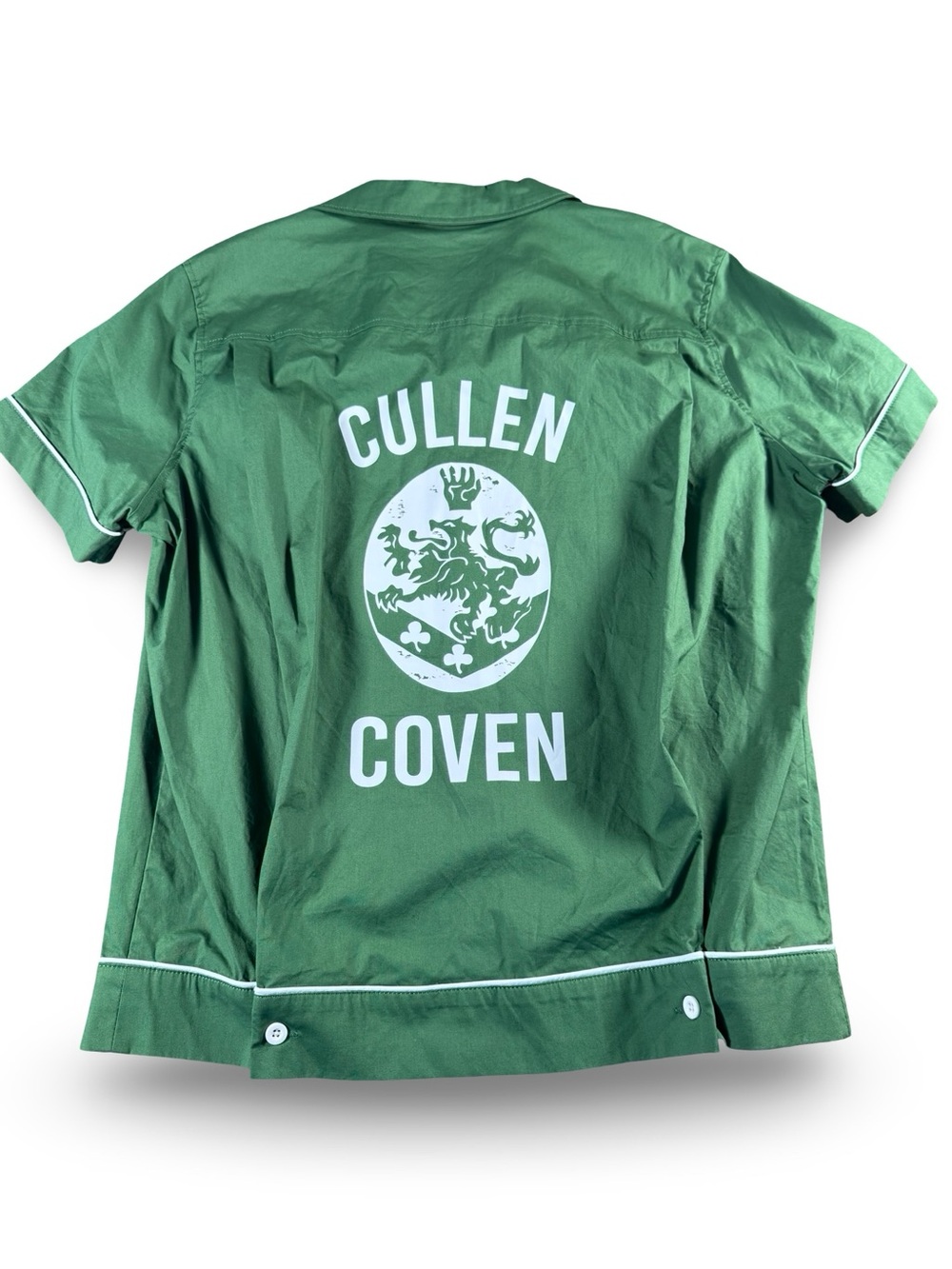 Hot Topic Twilight Saga Woven Small S Button-down Bowling Shirt Cullen Coven